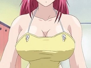Busty kadın sansürsüz üçlü Anime Hentai var