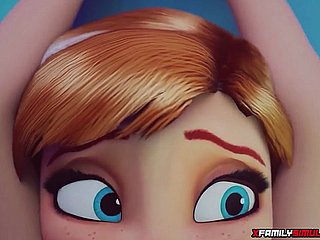 Frozen Elsa thủ dâm với khối băng