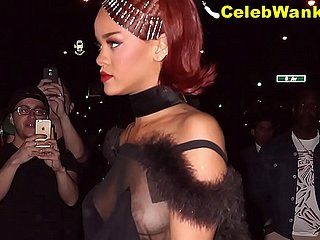 Rihanna Nude Pussy Nip Slips Titslips See Through And More