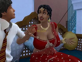 Desi Telugu Prexy Saree Dì Lakshmi đã bị quyến rũ bởi một chàng trai trẻ - Vol 1, Phần 1 - Whims Wicky - với phụ đề tiếng Anh