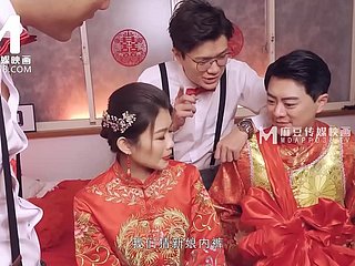ModelMedia Asia-Lewd Bridal Scene-Liang Yun Fei-MD-0232-Best Original Asia Porn Integument