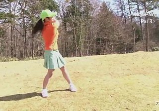 Japanese golf alfresco unfathomable miniskirt blowjob inculcation round