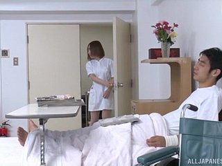 Aching convalescent home porn outclass a hot Japanese pains together with a patient