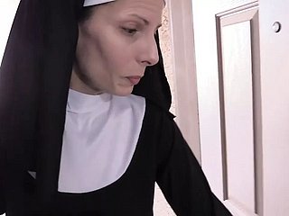Wife Crazy nun fuck back stocking