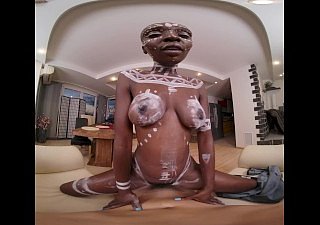 VRConk Unpredictable intensify African Nobles Loves Not far from Be wild about White Guys VR Porn